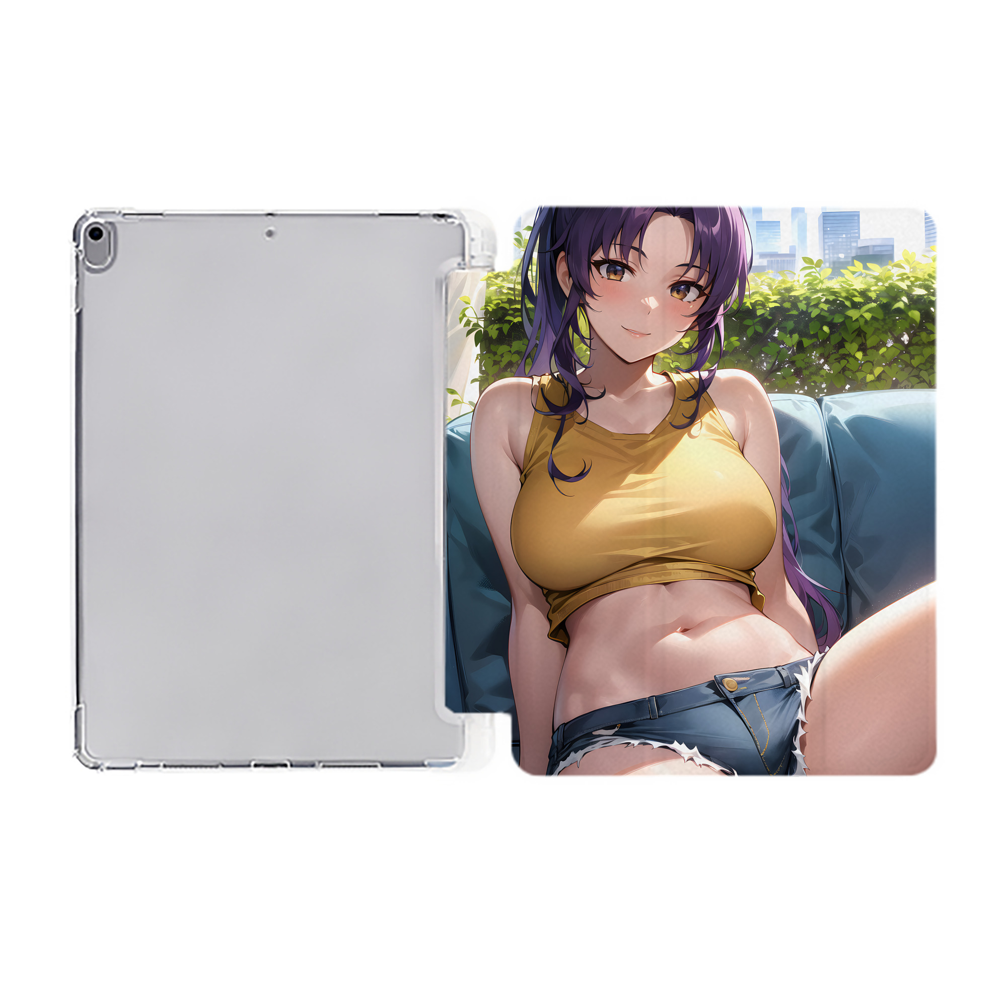 （画像用） EVA 新世紀エヴァンゲリオン IPad ケース ペン収納付き 三つ折りスタンド PUレザー×シリコン 対応機種9.5/10.5/10.9インチ